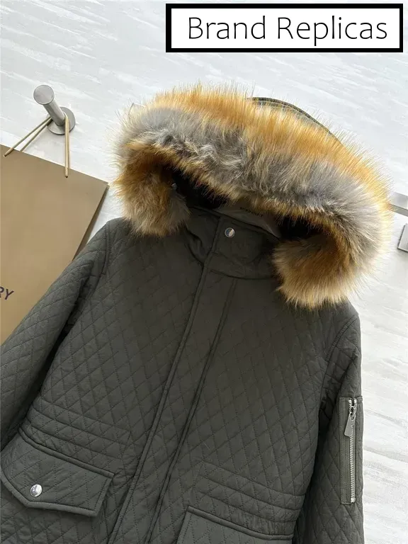 Burberry Diamond Quilted Hooded Jacket